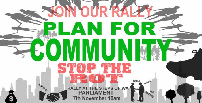 20181107 Stop the Rot community rally